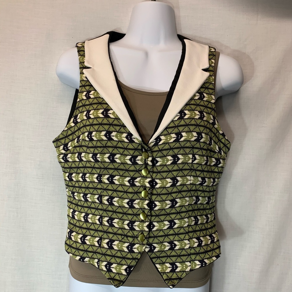 Handmade vintage button down vest.